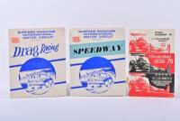 SURFERS PARADISE: Three 1970's Surfers Paradise Official Programmes. 1971 'Drag Racing', 1971 'SPEEDWAY' & 1975 'Chesterfield Australian Drag Racing Championships' Official Programmes