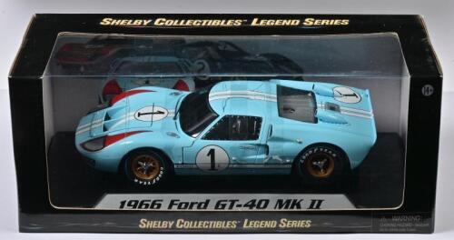 FORD: A 1:18 scale Shelby Collectibles 1966 Ford GT-40 MK II