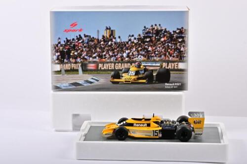 RENAULT: A 1:18 scale spark Renault RS01 (18S111). As raced at the 1977 British Grand Prix by Jean-Pierre Jabouille