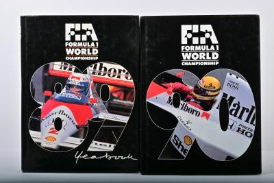 FORMULA 1: Two FIA Formula 1 Yearbooks from 1989 and 1990