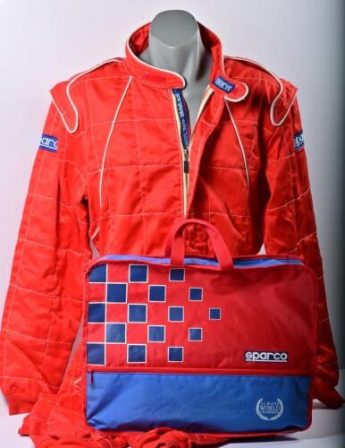 RACING SUIT: A red Italian made Sparco racing suit (0204). Size 58