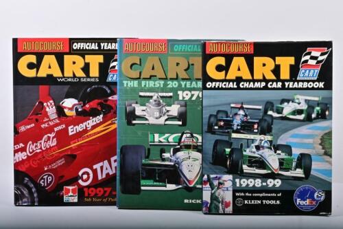 CART: Three AUTOCOURSE CART History and Yearbooks. 1997-98 & 1998-99 Yearbooks