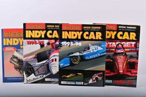 INDY CAR: Four consecutive editions of AUTOCOURSE 'INDYCAR'. Years 1993-94 - 1996-97