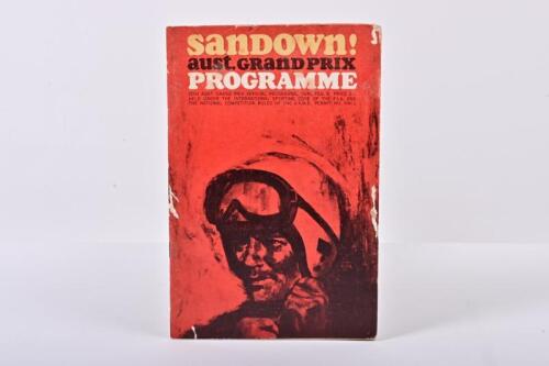 SANDOWN: An original copy of 'Sandown! aust.GRAND PRIX PROGRAMME' from Sunday, February 9th, 1964