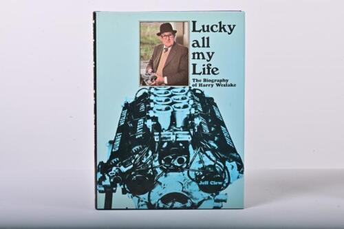 WESLAKE: 'Lucky all my Life - The Biography of Harry Weslake' by Jeff Clew. Details the renowned engine designer for F1 and involvement in the Ford GT40
