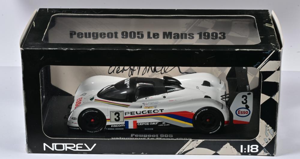 PEUGEOT: A 1:18 scale NOREV Peugeot 905 Le Mans 1993 winner