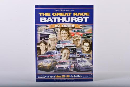 BATHURST: A new in box copy of 'The official history of THE GREAT RACE - BATHURST 500/1000' hardcover book by David Greenhalgh and Bill Tuckey