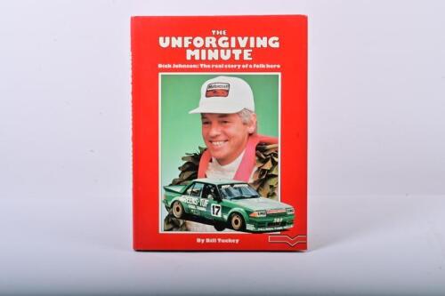 JOHNSON: 'THE UNFORGIVING MINUTE' hardcover book by Bill Tuckey. Dick Johnson signature