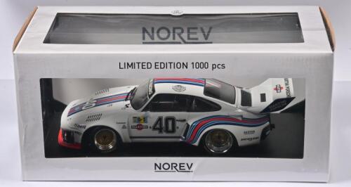 PORSCHE: A 1:18 scale NOREV Porsche 935 in Martini livery from 1976 Le Mans. L.E of 1000 pcs