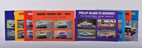 BATHURST/STATHIS: A collection of eight softcover publications by Stephen Stathis providing a pictorial history of Bathurst/Hardie Ferodo 500 from various eras. Chargers and Pacers & Rotary Mazdas publications