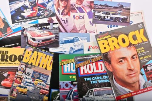 BROCK/MOFFAT: A collection of various publications concerned with Peter Brock and Allan Moffat. 'BATHURST WINNING HOLDENS' magazines