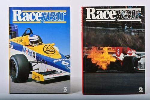 RACEYEAR: Two editions of 'Raceyear' hardcover book. Numbers 2 & 3