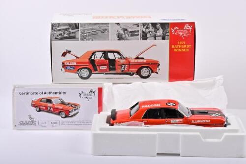 FORD: A 1:18 scale CLASSIC CARLECTABLES Ford XY FALCON PHASE III GT-HO (18229) as raced to victory by Allan Moffat at Bathurst, 1971. L.E of 1571/6500. CoA