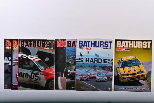 BATHURST: Seven consecutive editions of 'BATHURST'. Years 1982 (1) to 1988 (7)