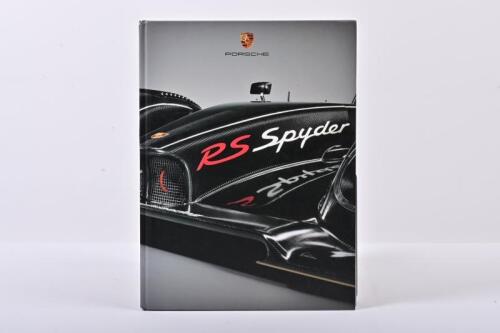 PORSCHE: PORSCHE 'RS Spyder' hardcover book. As prepared by Porsche Cars North America
