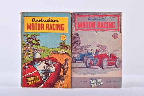 AUSTRALIAN MOTOR RACING: Two editions of 'Australian MOTOR RACING', as prepared by MOTOR MANUAL. 1950-51 & 1952 YEAR BOOKS