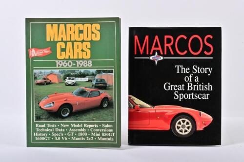 MARCOS: Two publications relating to Marcos. 'MARCOS - The Story of a Great British Sports Car' hardcover book by David M.Barber