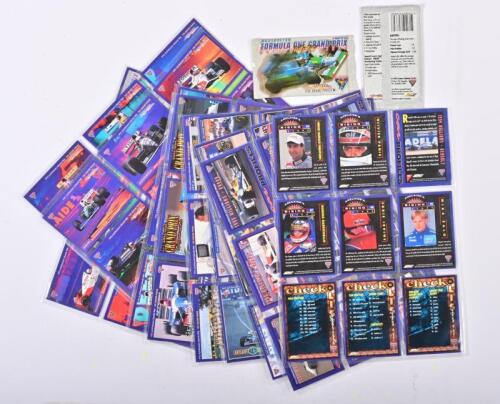 AUSTRALIAN FORMULA 1 GRAND PRIX: A group of 1995 Australian Formula One Grand Prix Collector Cards. Two unopened packets