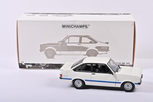 ESCORT: A 1:18 scale Minichamps 1975 Ford Escort II RS 1800-1975. Limited Edition of 660