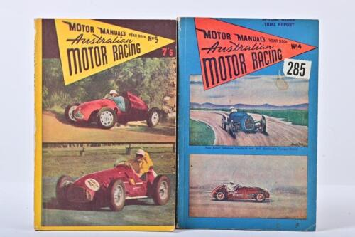AUSTRALIAN MOTOR RACING: Two editions of 'Australian MOTOR RACING', as prepared by MOTOR MANUAL. 1954 YEAR BOOK (No 4) & 1955 YEAR BOOK (No 5)