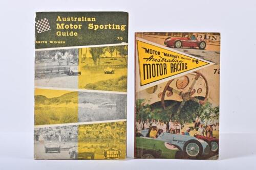 AUSTRALIAN MOTOR RACING: Two Australian motor racing publications. 'Australian MOTOR RACING' 1956 YEAR BOOK (No 6) & 1959-60 'Australian Motor Sporting Guide' YEAR BOOK (No 8)