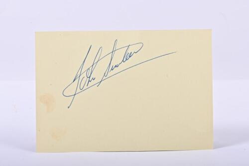 SURTEES: An original John Surtees on thick stock card