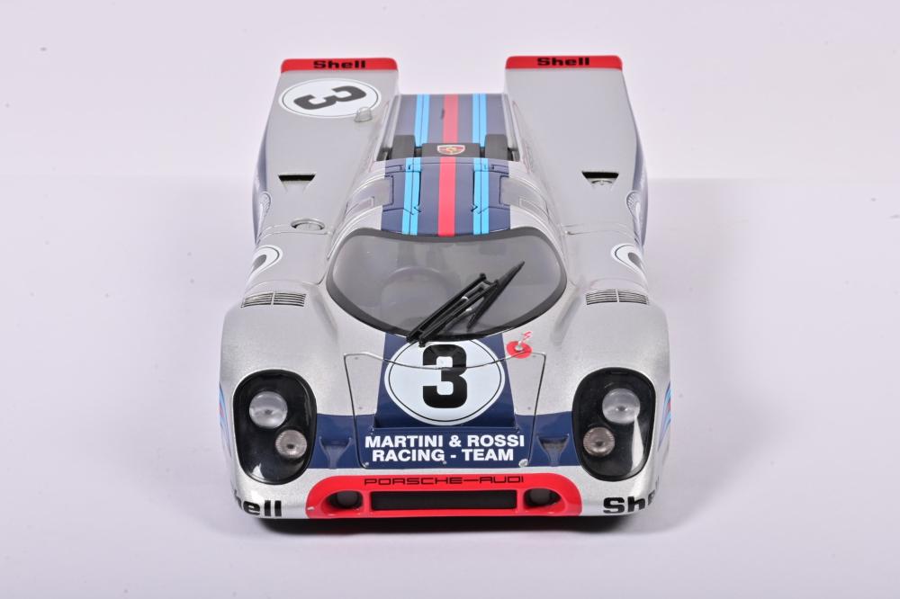 PORSCHE: An Autoart Porsche 917 K in silver 'Martini' livery