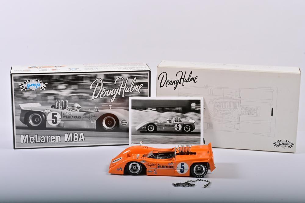 1/18　GMP McLaren　M8A ＃5 McLAREN: A 1:18 scale GMP Mclaren M8A (PART NO.12022). As raced by