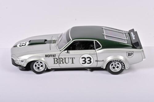 MOFFAT: A 1:18 scale Welly Ford Mustang as raced by Allan Moffat. 'BRUT' livery