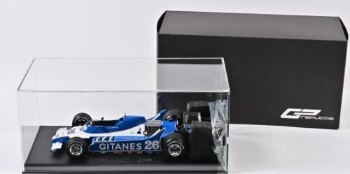 LIGIER: A new in box 1:18 scale GP Replicas LIGIER JS11 with Gitanes decals. As raced by J.Lafitte at Spanish Grand Prix 1979. L.E of 500