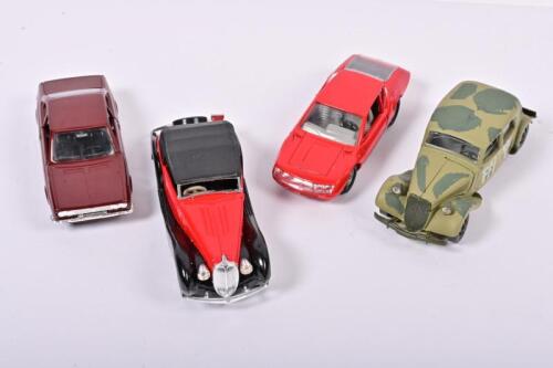 EUROPEAN DIECAST: Four 1:43 scale European solido diecast models. Alpine, Citroen, Delahaye, Lancia models