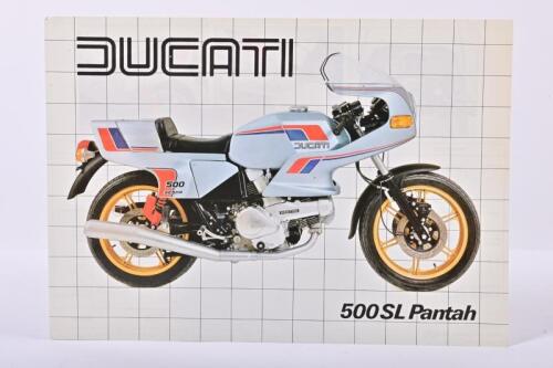 DUCATI: A single sheet, double sided 'DUCATI 500SL Pantah' sales brochure. Circa 1980's