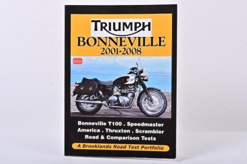 TRIUMPH: A softcover edition of 'TRIUMPH BONNEVILLE 2001-2008'. Published by Brooklands Books