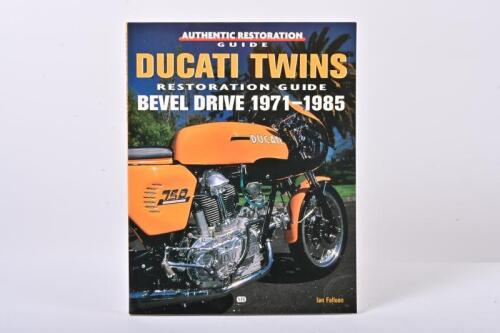DUCATI: 'DUCATI TWINS RESTORATION GUIDE BEVEL DRIVE 1971-1985' softcover book. Authored and signed by Ian Falloon