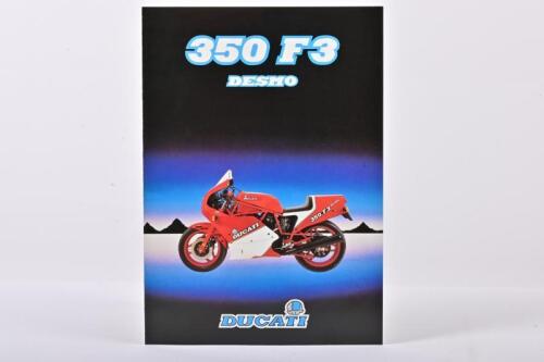 DUCATI: A four page 1986 DUCATI 350 F3 DESMO' colour sales brochure