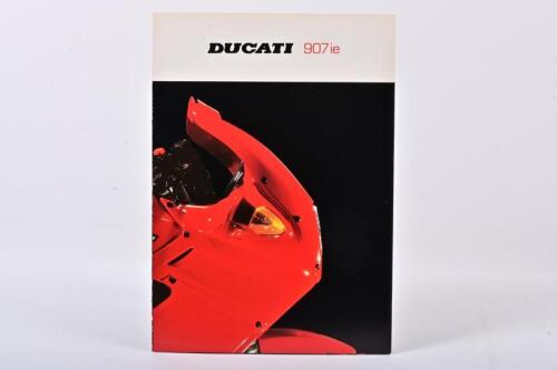 DUCATI: A 1991 'DUCATI PASO 907 ie' fold out colour sales brochure