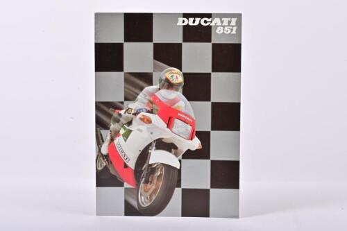DUCATI: A 1988 DUCATI 851 fold out colour sales brochure