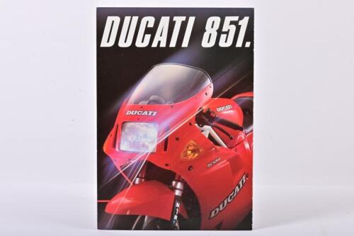 DUCATI: A 1989 DUCATI 851 fold out colour sales brochure