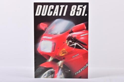 DUCATI: A 1991 'DUCATI 851.' fold out colour sales brochure