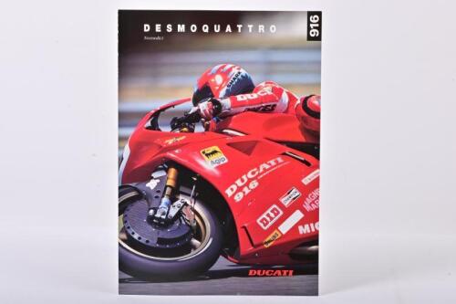DUCATI: A 1995 Ducati 916 DESMOQUATTRO (Novesedici) sales brochure for 916SP, Racing, Biposto models