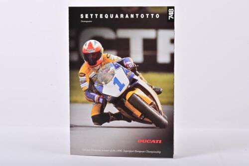 DUCATI: A 1997 Ducati 748 SETTEQUARANTOTTO (Desmoquattro)' sales brochure for 748 Desmoquattro, 748 Variazioni models