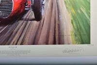 MASERATI: A Limited Edition print by Nicholas Watts titled "THE ITALIAN JOB" featuring the winning Maserati 4CLT as raced to victory by Luigi Villoresi at the 1948 British Grand Prix, Silverstone. Signed by Luigi Villoresi and artist. Numbered 400/500 - 3