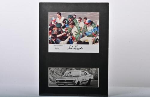 BOND: A Limited Edition photograph set of Colin Bond - 'BATHURST VICTORY 1969'. Limited Edition 25/69. Colin Bond Signature