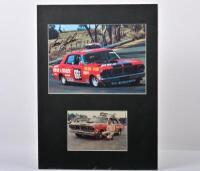 FORD: A colour picture depicting Fred Gibson driving a Ford Falcon GT-HO during 1971 Hardie Ferodo 500. L.E 58/71