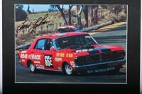 FORD: A colour picture depicting Fred Gibson driving a Ford Falcon GT-HO during 1971 Hardie Ferodo 500. L.E 58/71 - 2