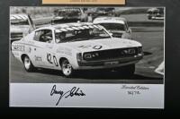 CHARGER: A black and white picture set of Doug Chivas and Graham Moore driving a Charger E38 at Bathurst 1971. L.E 36/75. Doug Chivas & Graham Moore signatures - 3