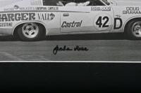 CHARGER: A black and white picture set of Doug Chivas and Graham Moore driving a Charger E38 at Bathurst 1971. L.E 36/75. Doug Chivas & Graham Moore signatures - 6