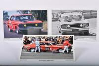 FORD: A boxed version of Stephen Stathis book - 'BATHURST GT-HO FALCONS - A PHOTOGRAPHIC HISTORY' - hardcover. Numbered 62. Book signed by numerous Bathurst drivers including Bill Brown, Leo Geoghegan, Bob Morris, John Goss, Bob Skelton, Damon Beck - 3
