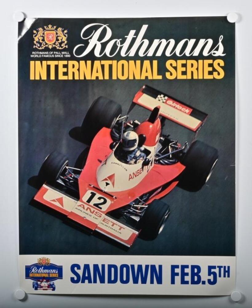 ROTHMANS INTERNATIONAL SERIES: An original 'Rothmans INTERNATIONAL ...