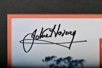 HOLDEN: A framed photograph of Bob Jane Torana Repco as driven by John Harvey and Bryan Thomson's Torana Chev at Calder's Repco Corner. John Harvey and Bryan Thomson signatures - 3